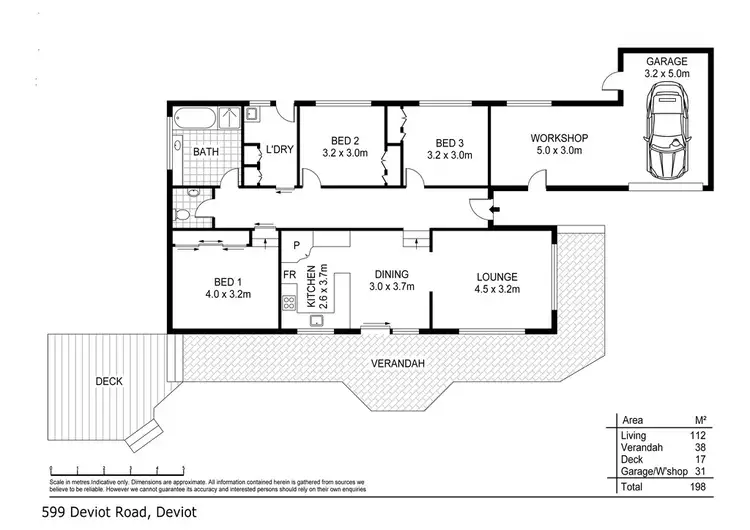 Floorplan of Homely house listing, 599 Deviot Road, Deviot TAS 7275