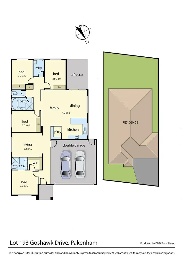 Floorplan of Homely house listing, 39 (Lot 193) Goshawk Drive, Pakenham VIC 3810