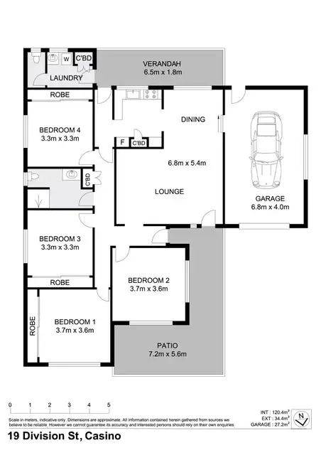 Floorplan of Homely house listing, 19 Division Street, Casino NSW 2470