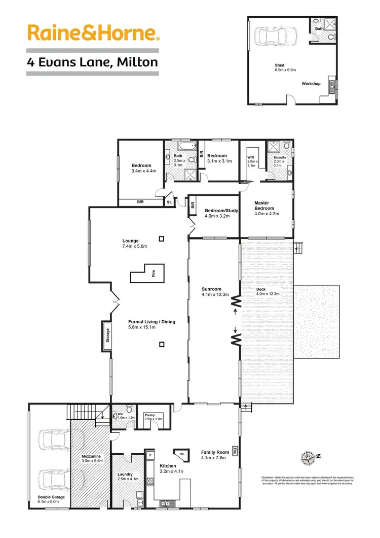 Floorplan of Homely house listing, 4 Evans Lane, Milton NSW 2538