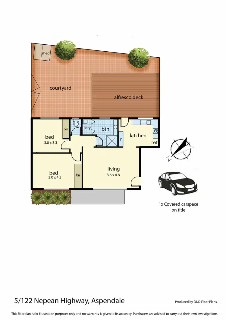 Floorplan of Homely unit listing, 5/120 - 122 Nepean Highway, Aspendale VIC 3195