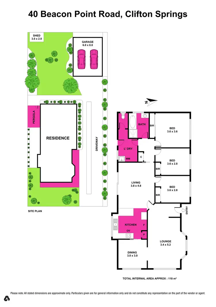 Floorplan of Homely house listing, 40 Beacon Point Road, Clifton Springs VIC 3222