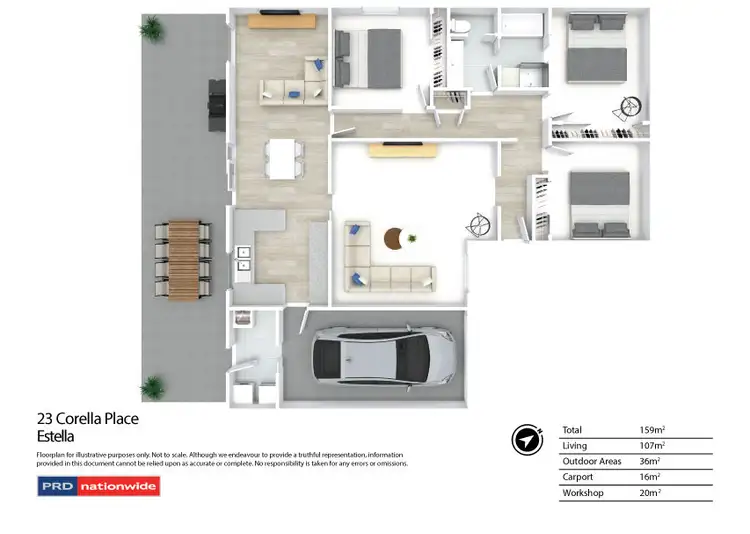 Floorplan of Homely house listing, 23 Corella Place, Estella NSW 2650