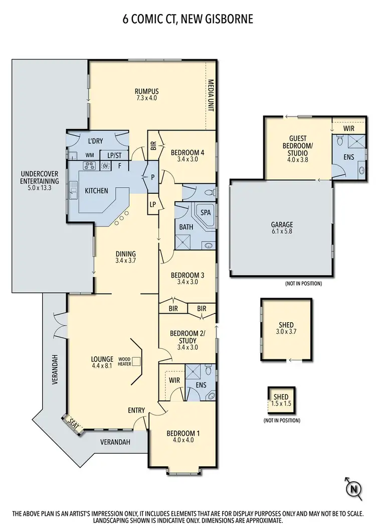 Floorplan of Homely house listing, 6 Comic Court, New Gisborne VIC 3438