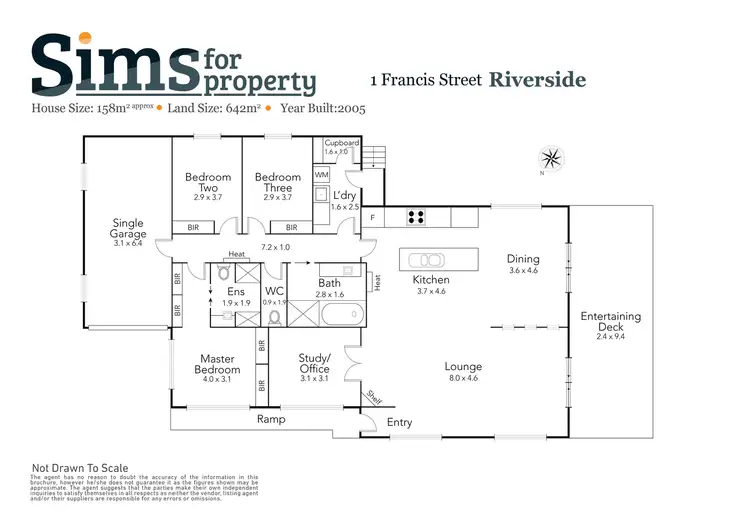 Floorplan of Homely house listing, 1 Francis Street, Riverside TAS 7250
