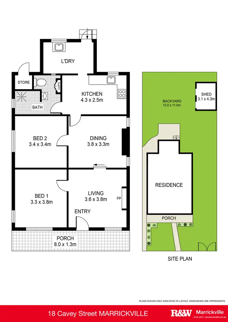Floorplan of Homely house listing, 18 Cavey Street, Marrickville NSW 2204
