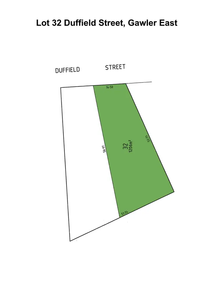 Floorplan of Homely land listing, Lot 32, 29 Duffield Street, Gawler East SA 5118