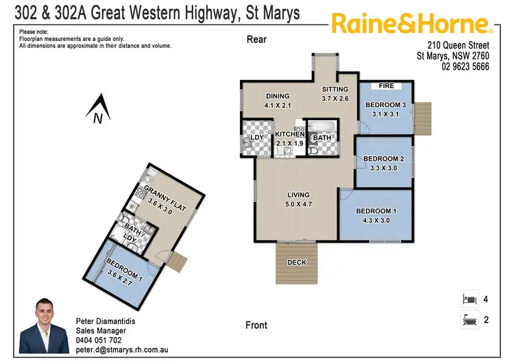 Floorplan of Homely house listing, 302 & 302A Great Western Highway, St Marys NSW 2760