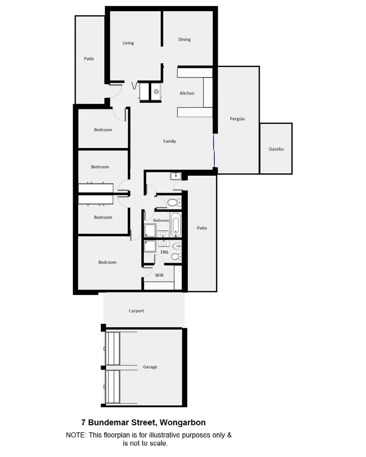 Floorplan of Homely house listing, 7 Bundemar Street, Wongarbon NSW 2831