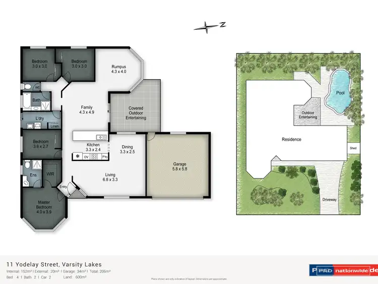Floorplan of Homely house listing, 11 Yodelay Street, Varsity Lakes QLD 4227