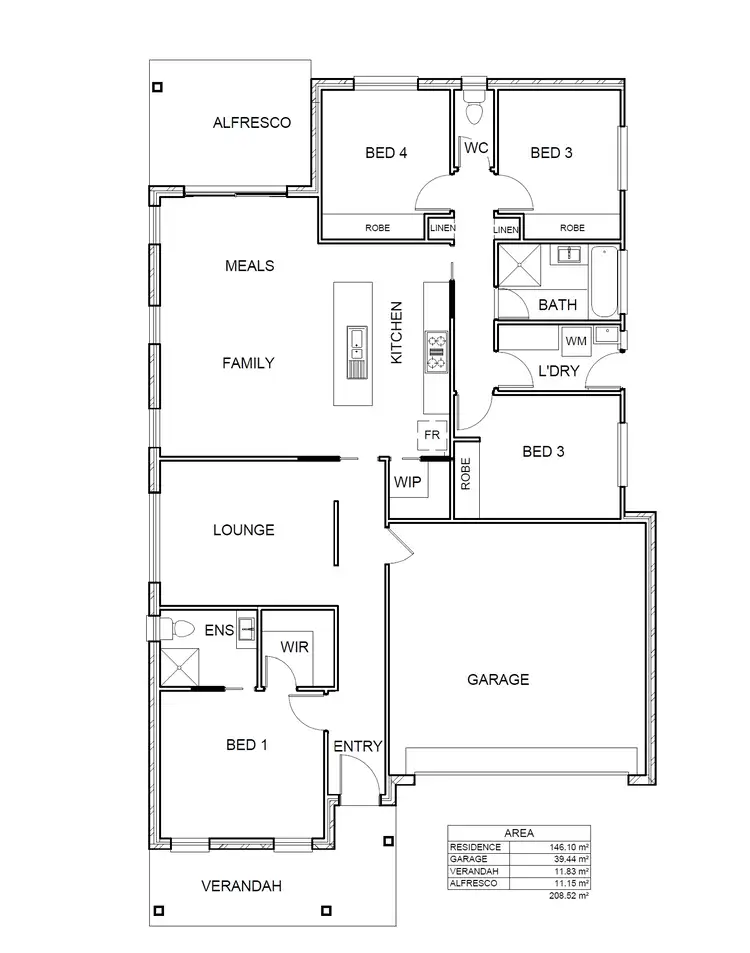 Floorplan of Homely house listing, 3 Hopkins Street, Googong NSW 2620