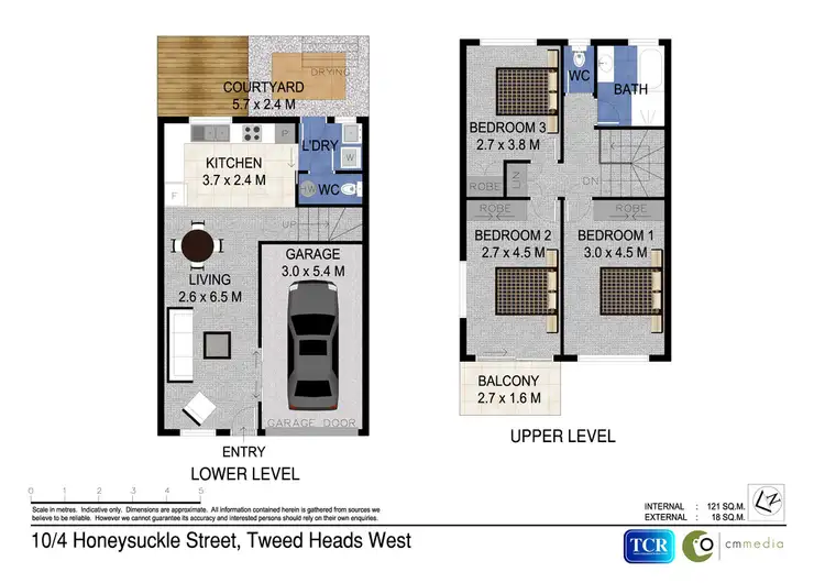 Floorplan of Homely townhouse listing, 10/4-6 Honeysuckle Street, Tweed Heads West NSW 2485