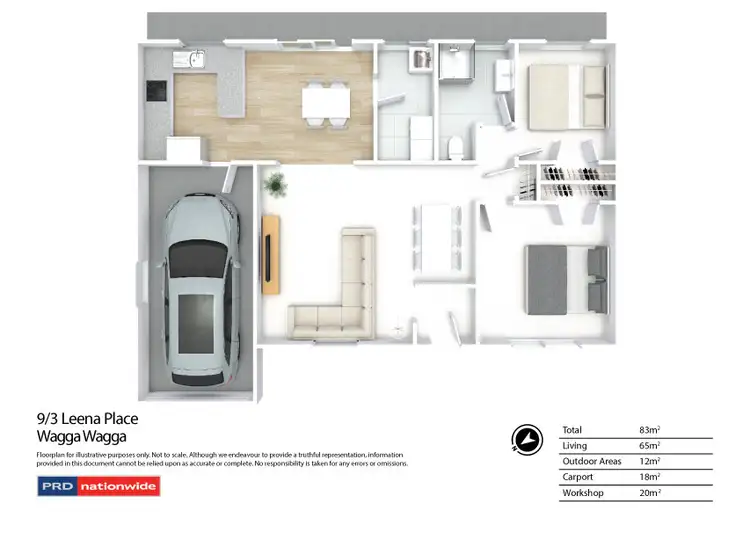 Floorplan of Homely house listing, 9/3 Leena Place, Wagga Wagga NSW 2650