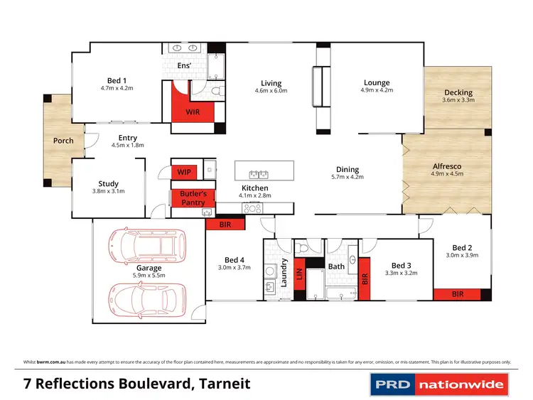 Floorplan of Homely house listing, 7 Reflections Boulevard, Tarneit VIC 3029