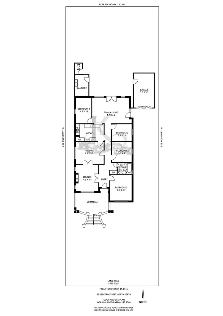 Floorplan of Homely house listing, 66 Redfern Street, North Perth WA 6006