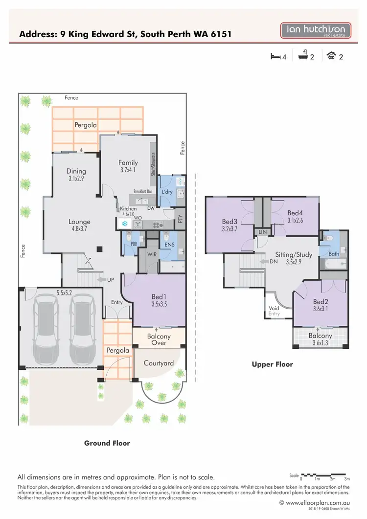 Floorplan of Homely house listing, 9 King Edward St, South Perth WA 6151