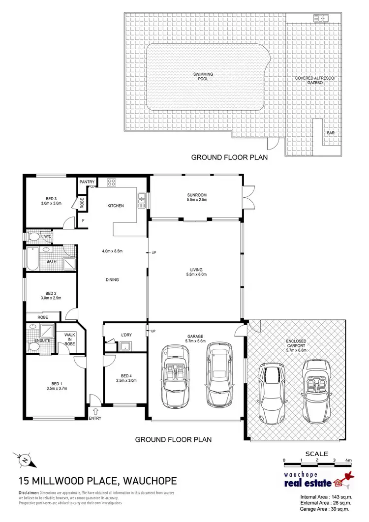 Floorplan of Homely house listing, 15 Millwood Place, Wauchope NSW 2446
