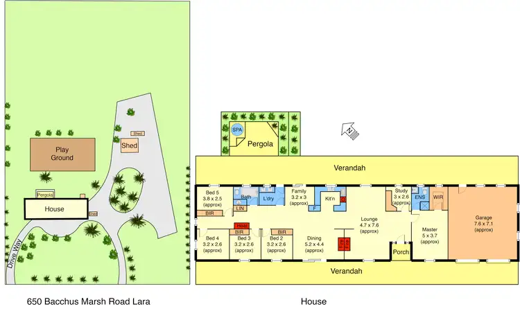 Floorplan of Homely house listing, 650 Bacchus Marsh Road, Lara VIC 3212