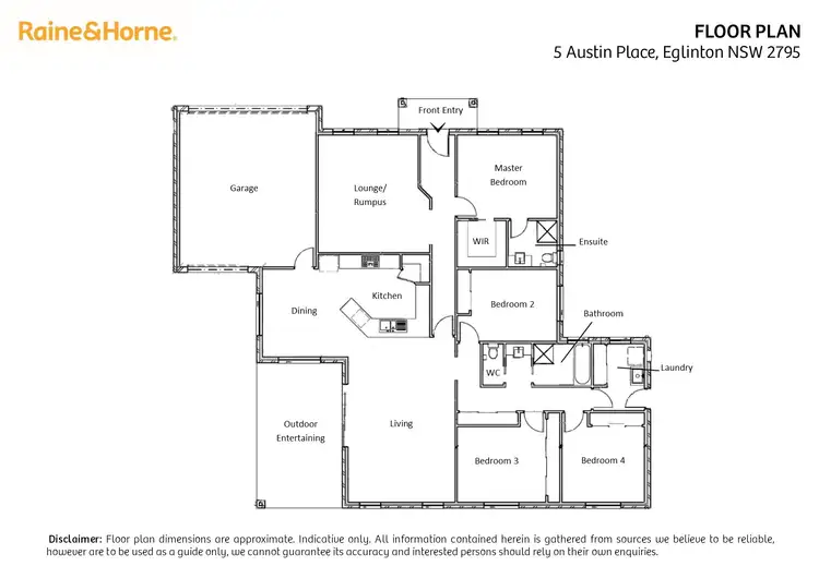 Floorplan of Homely house listing, 5 Austin Place, Eglinton NSW 2795