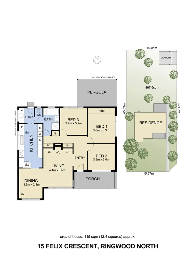 Floorplan of Homely house listing, 15 Felix Crescent, Ringwood North VIC 3134