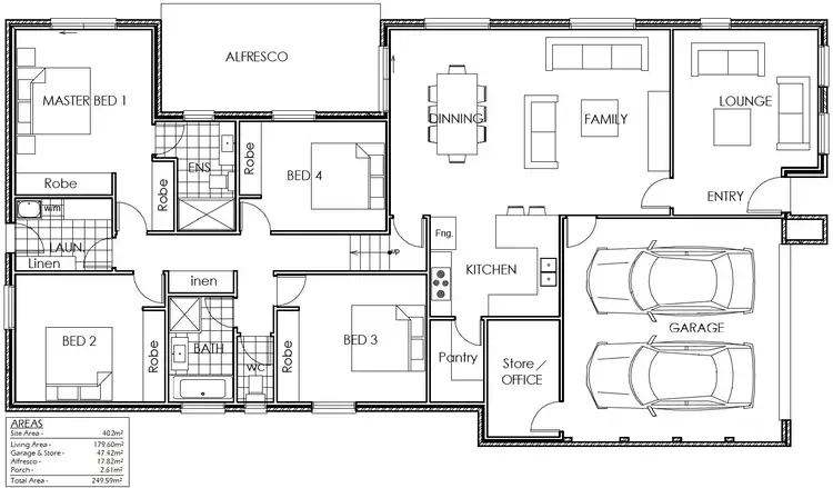 Floorplan of Homely house listing, 28 Underhill Street, Googong NSW 2620