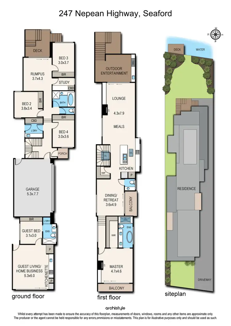 Floorplan of Homely house listing, 247 Nepean Highway, Seaford VIC 3198