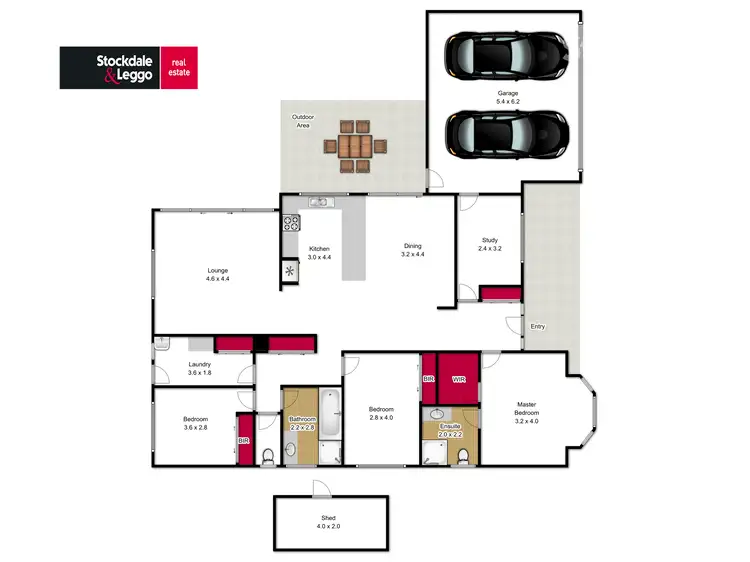 Floorplan of Homely house listing, 1/34 Cross's Road, Traralgon VIC 3844