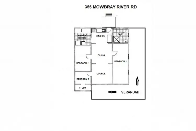 Floorplan of Homely house listing, 356 (Lot 93) MOWBRAY RIVER ROAD, Mowbray QLD 4877
