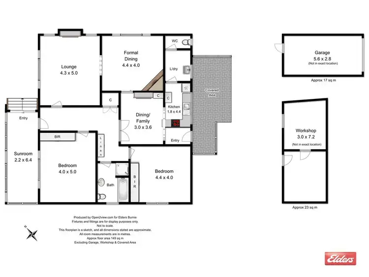 Floorplan of Homely house listing, 39 West Park Grove, Parklands TAS 7320
