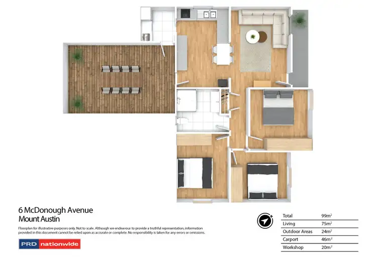 Floorplan of Homely house listing, 6 McDonough Avenue, Mount Austin NSW 2650