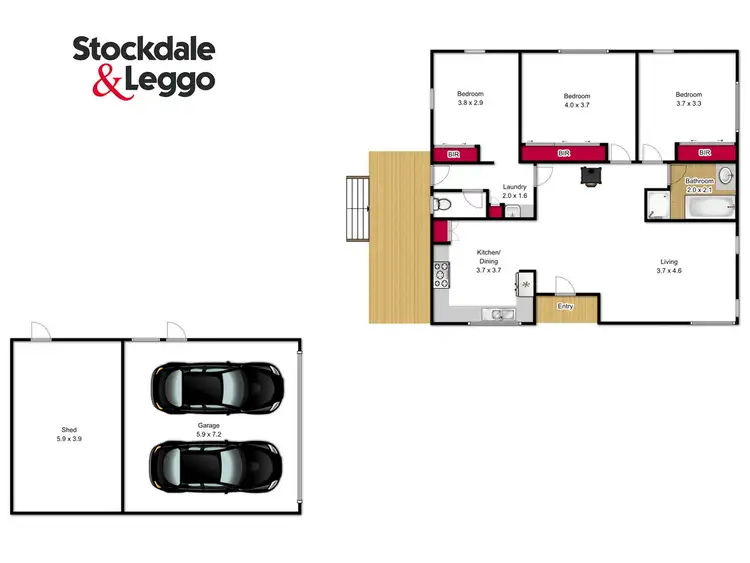 Floorplan of Homely house listing, 4 Victoria Street, Toongabbie VIC 3856