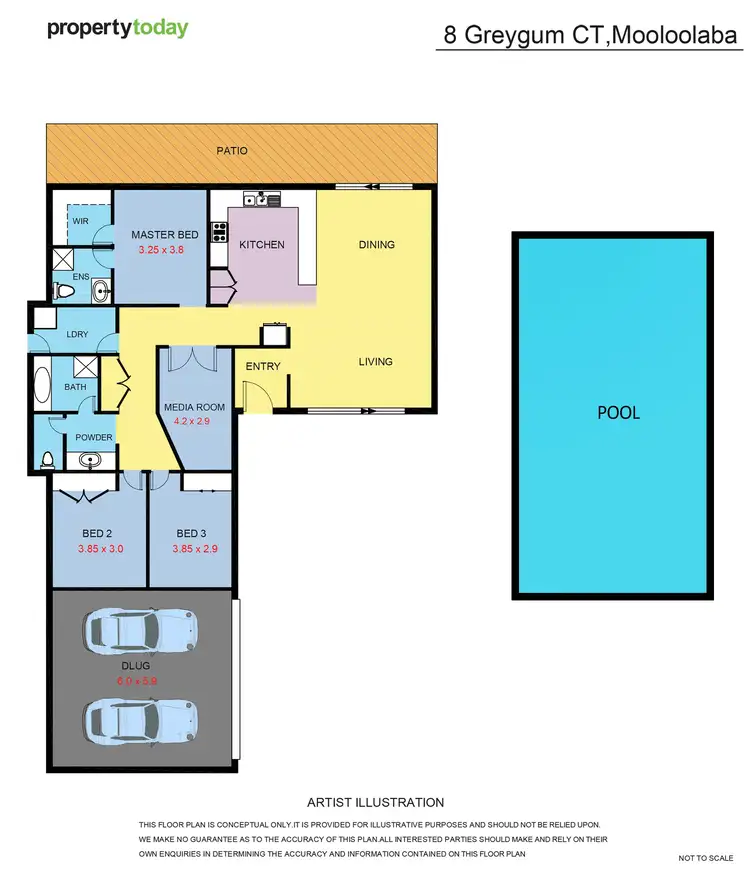 Floorplan of Homely house listing, 8 Greygum Court, Mooloolaba QLD 4557