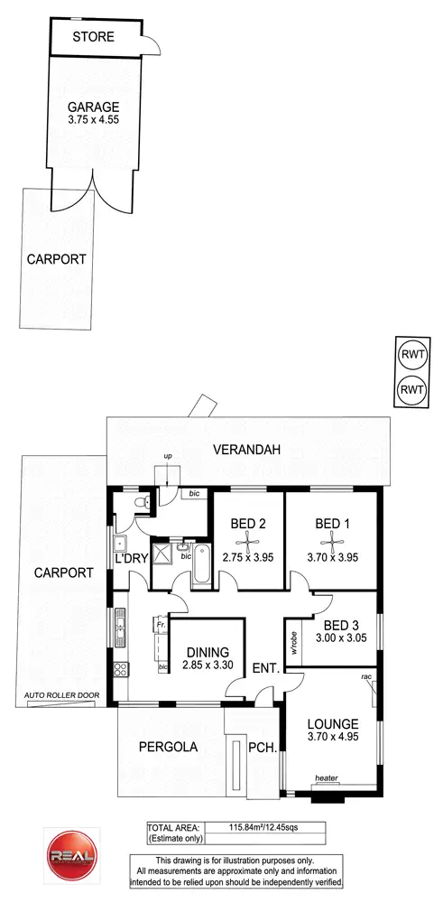 Floorplan of Homely house listing, 7 Celtic Avenue, Clovelly Park SA 5042
