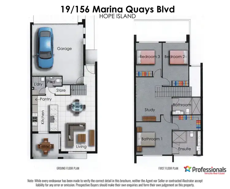 Floorplan of Homely villa listing, 19/156 Marina Quays Boulevard, Hope Island QLD 4212