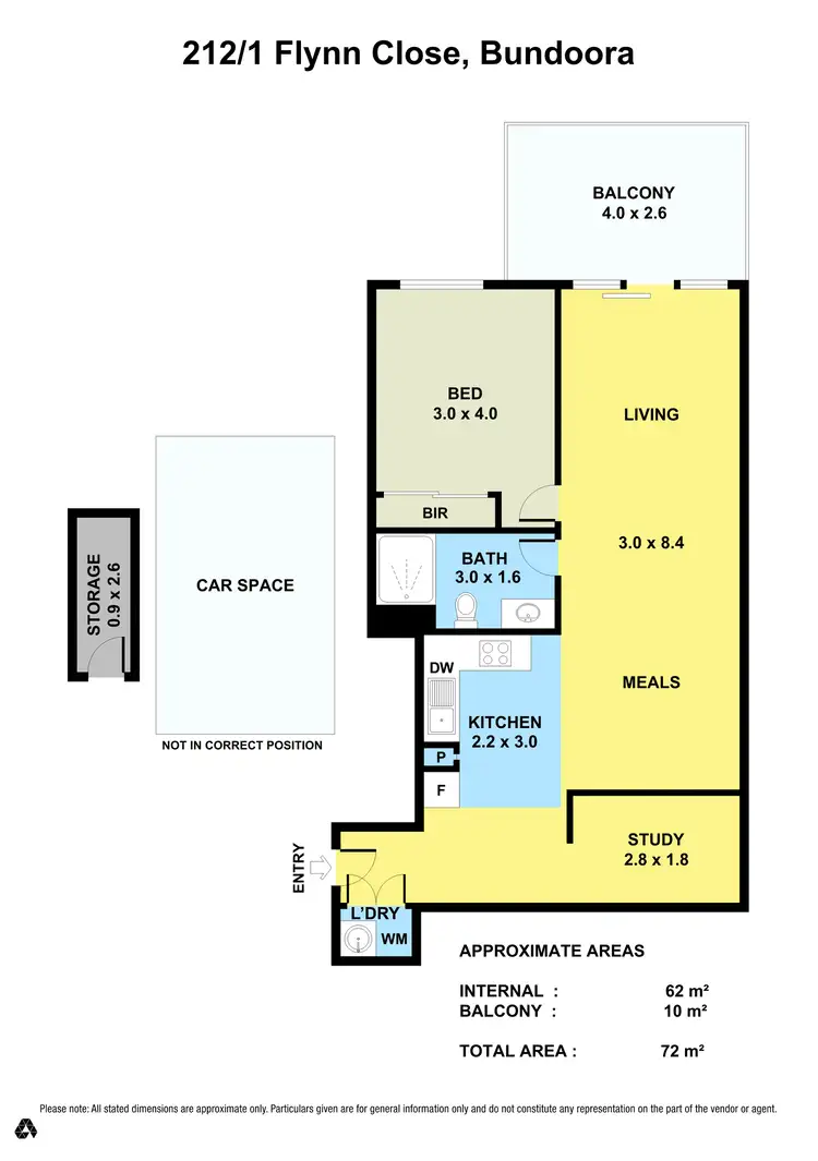 Floorplan of Homely apartment listing, 212/1 Flynn Close, Bundoora VIC 3083