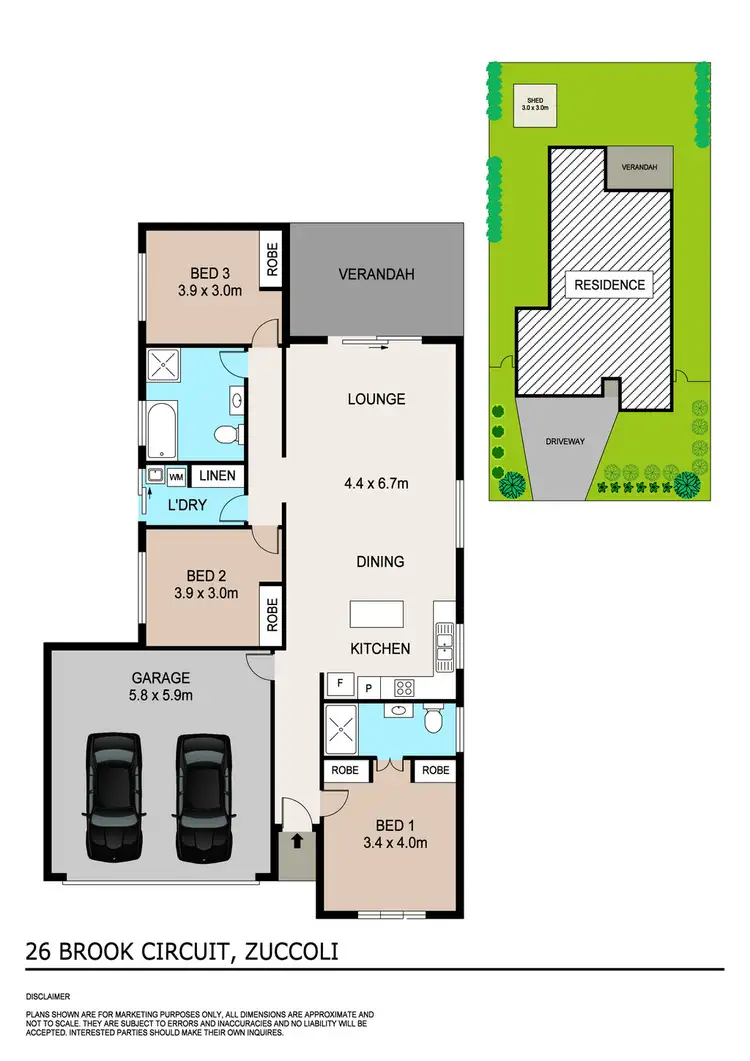 Floorplan of Homely house listing, 26 Brook Circuit, Zuccoli NT 832