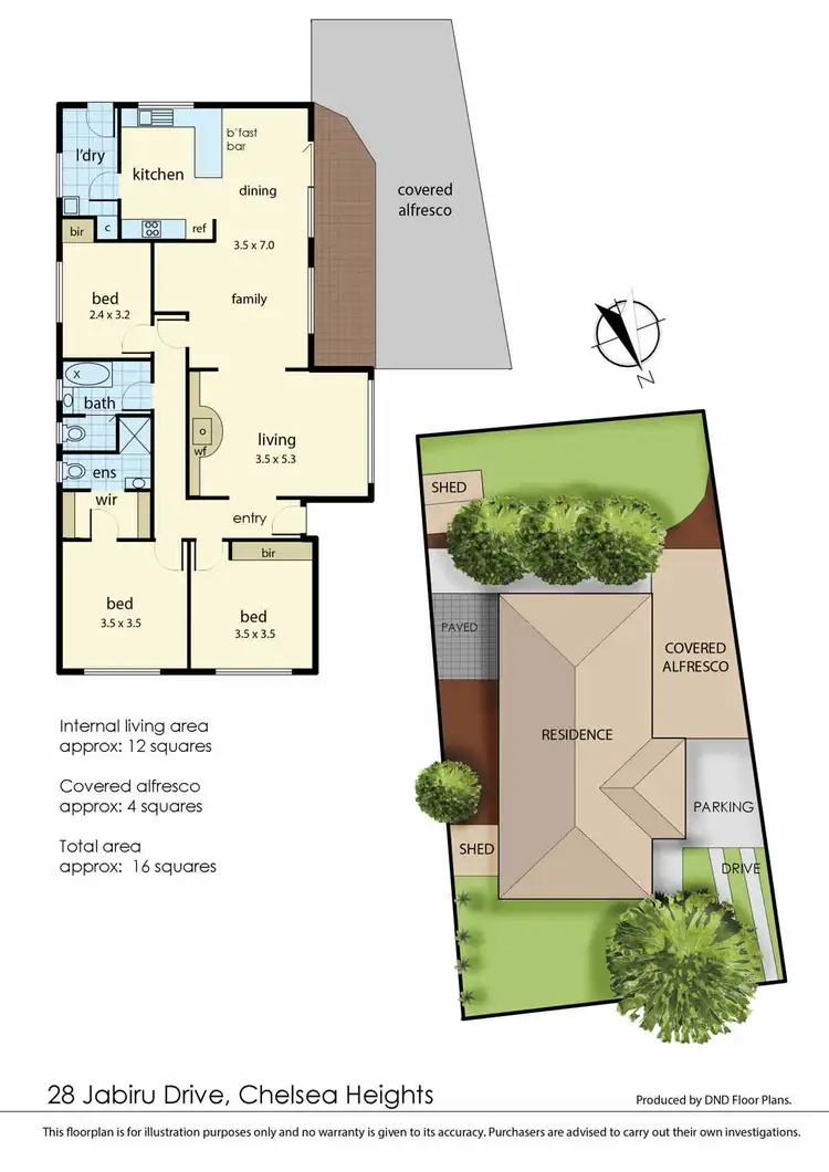 Floorplan of Homely house listing, 28 Jabiru Drive, Chelsea Heights VIC 3196