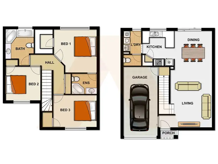 Floorplan of Homely townhouse listing, 20/202-206 Fryar Road, Eagleby QLD 4207