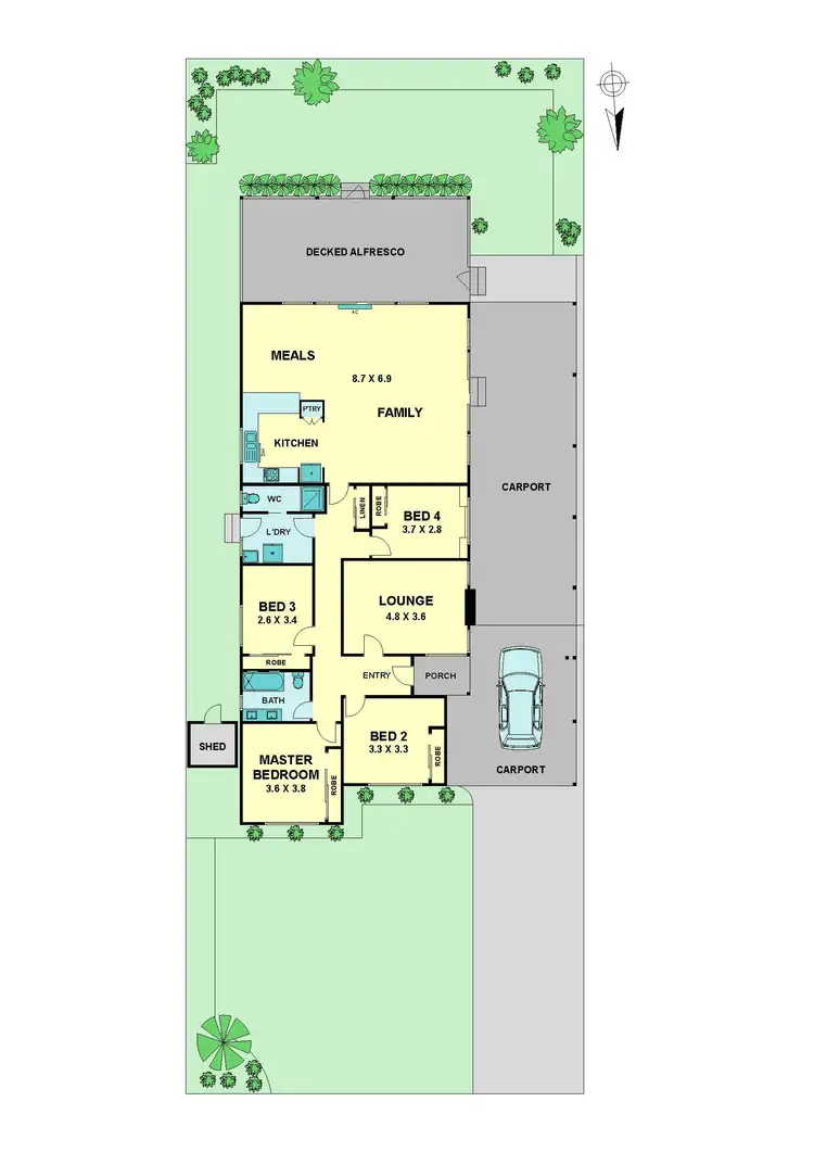 Floorplan of Homely house listing, 15 Henshall Road, Strathmore VIC 3041