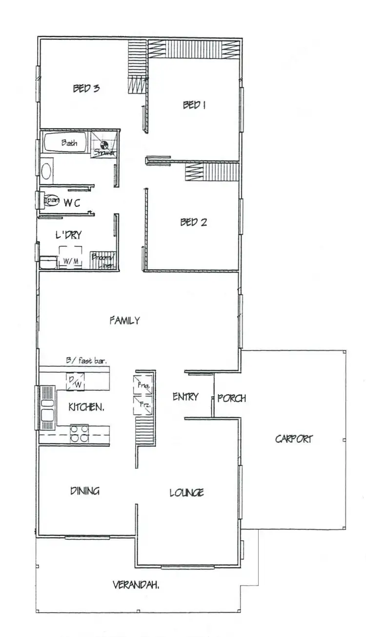 Floorplan of Homely house listing, 11 Quandong Street, Roxby Downs SA 5725