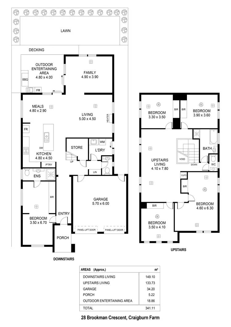 Floorplan of Homely house listing, 28 Brookman Crescent, Craigburn Farm SA 5051