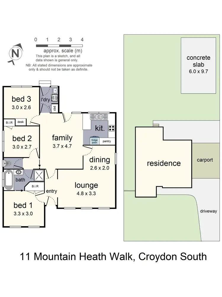Floorplan of Homely house listing, 11 Mountain Heath Walk, Croydon South VIC 3136