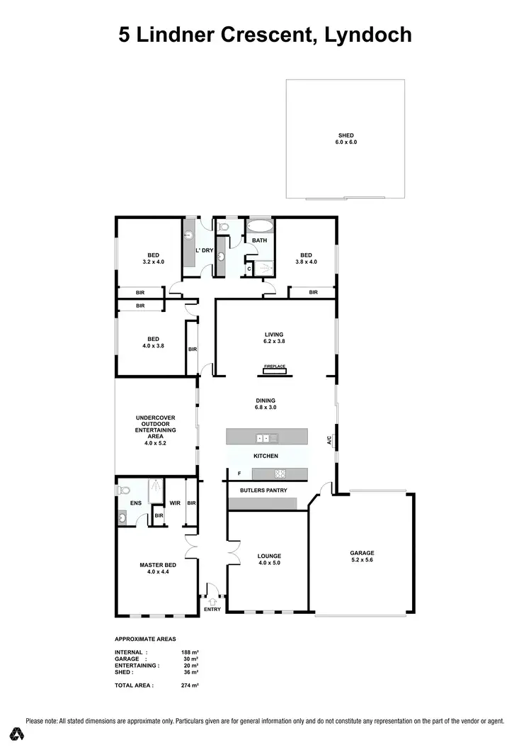 Floorplan of Homely house listing, 5 Lindner Crescent, Lyndoch SA 5351