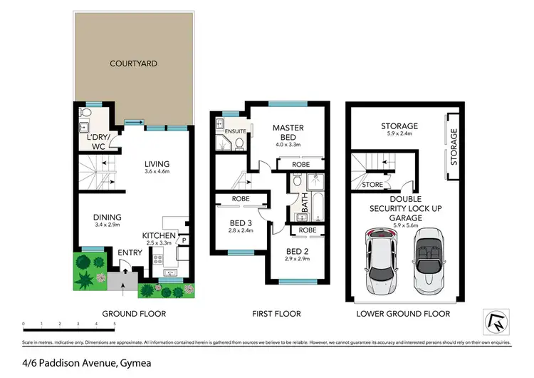 Floorplan of Homely townhouse listing, 4/4-6 Paddison Avenue, Gymea NSW 2227