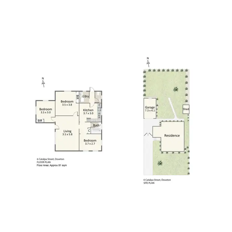 Floorplan of Homely house listing, 6 Catalpa Street, Doveton VIC 3177