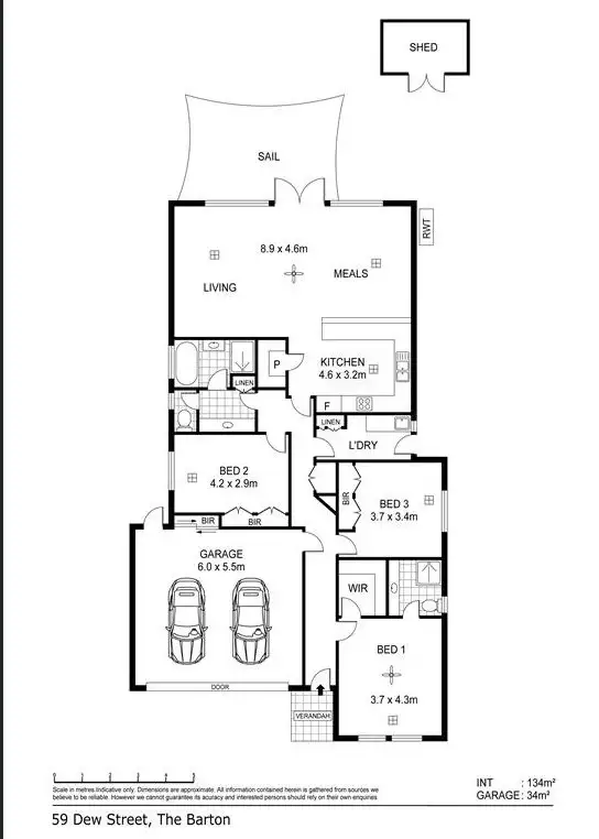 Floorplan of Homely house listing, 59 Dew Street, Thebarton SA 5031