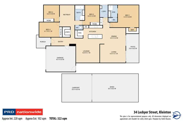 Floorplan of Homely house listing, 34 Lockyer Street, Kleinton QLD 4352