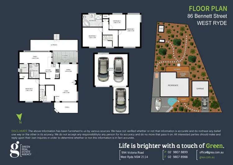 Floorplan of Homely house listing, 86 Bennett Street, West Ryde NSW 2114