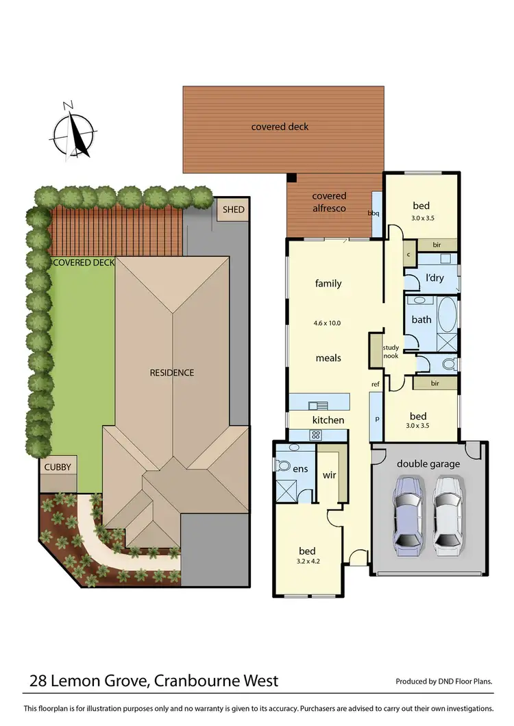 Floorplan of Homely house listing, 28 Lemon grove, Cranbourne West VIC 3977