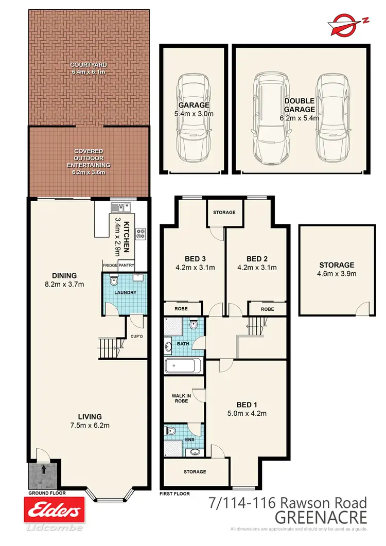 Floorplan of Homely townhouse listing, 7/114-116 Rawson Road, Greenacre NSW 2190